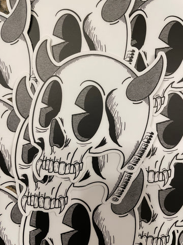Devil Skull Sticker